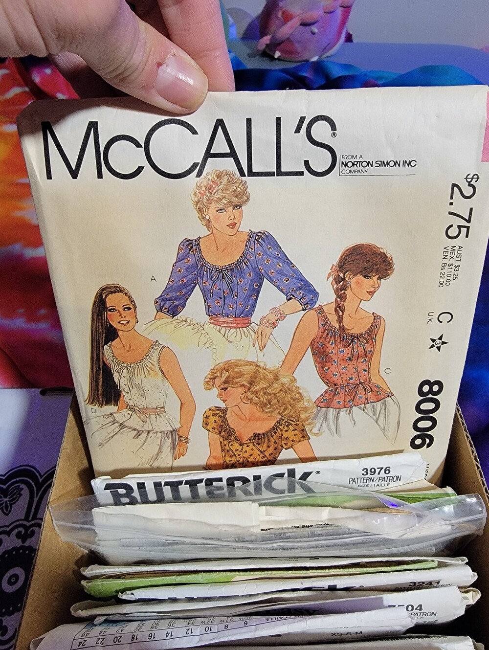 Vintage Sewing Patterns (49) Shirts and Blouses w/ Box McCall's / Butterick - Picture 9 of 10